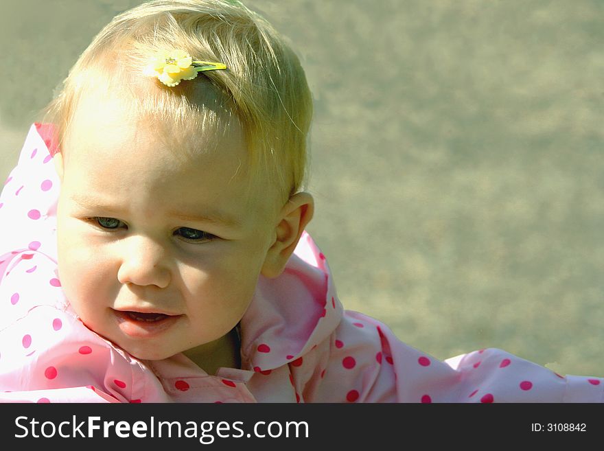 Baby With A Hair-pin