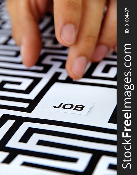 Find a job concept