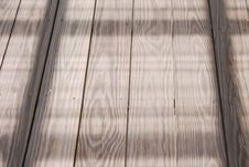 Wood Planks And Shadows Royalty Free Stock Photo