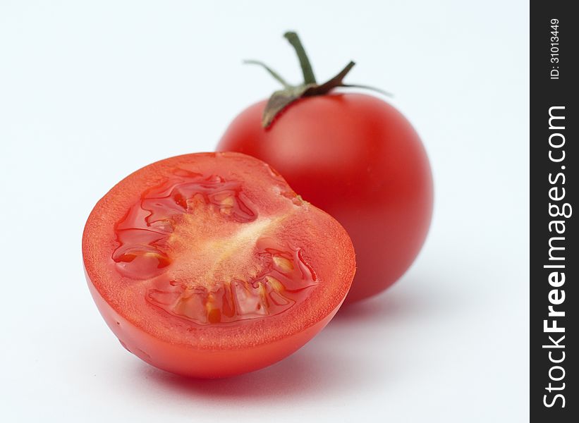 Tomatos On White