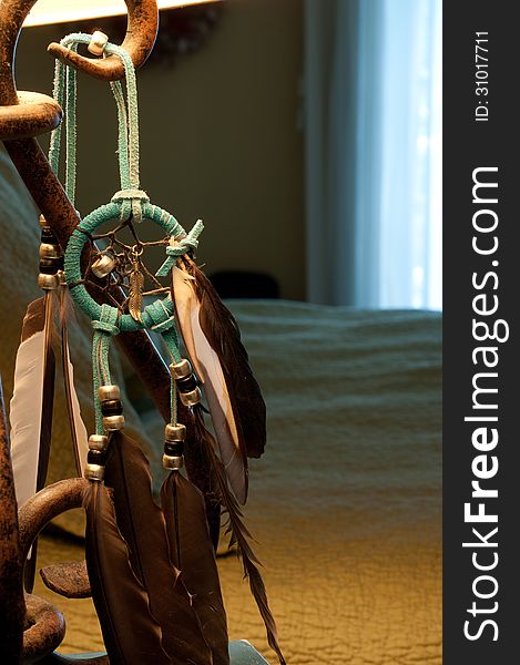 Dreamcatcher Hanging By Side Of Bed