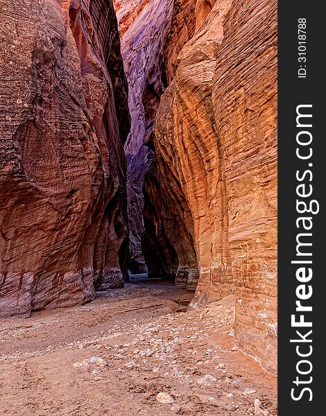 Buckskin Canyon is a 13 mile long slot canyon located on the border of Arizona and Utah.