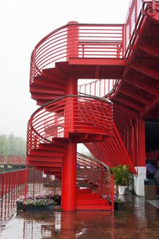 Metal Spiral Stairway Royalty Free Stock Images Metal Spiral Stairway Royalty Free Stock Images