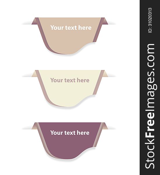 Set Of Design Labels and Banners. Vector