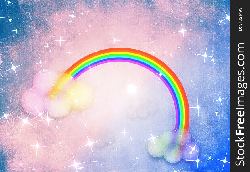 Colorful Grunge Rainbow Background