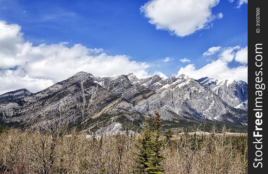 Canadian rocky mountains in the Spring. Canadian rocky mountains in the Spring