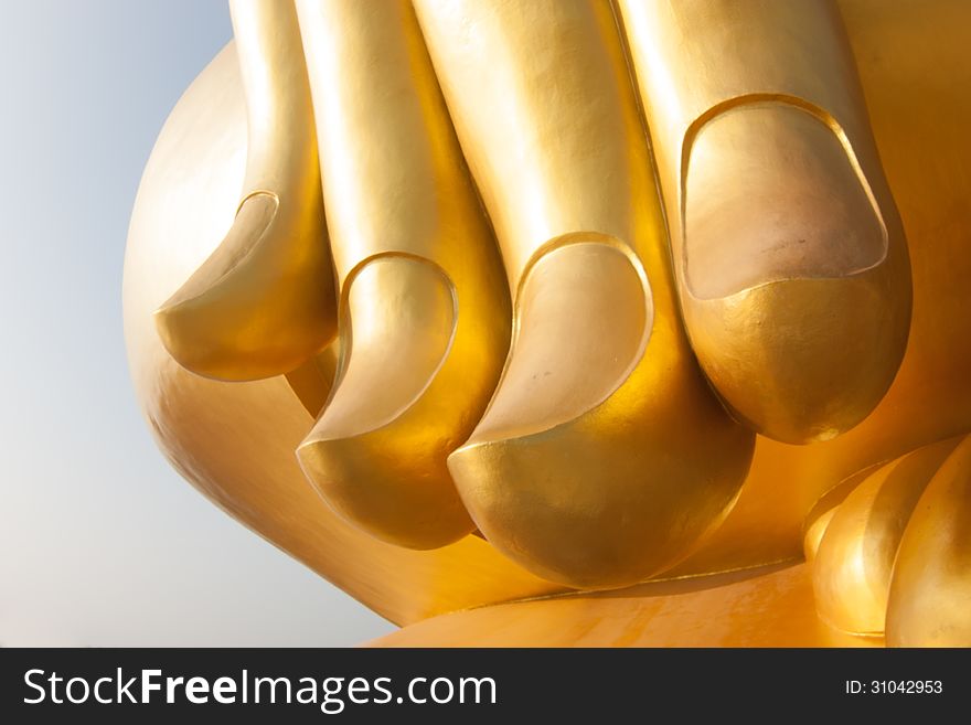 Hand of buddha in Thailand
