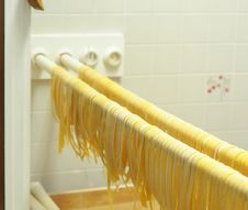 Drying Pasta Royalty Free Stock Photos