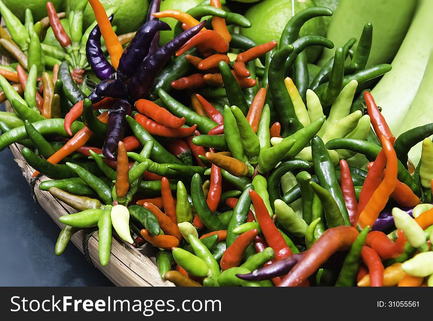 Pepper in the annual exhibition of agricultural farmers
