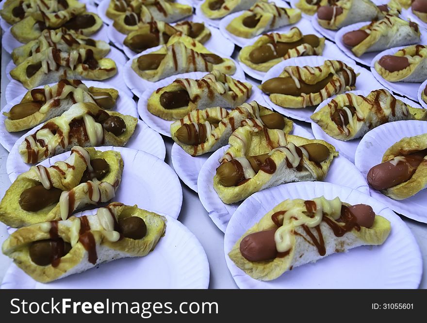 Hotdog as food for people in a hurry