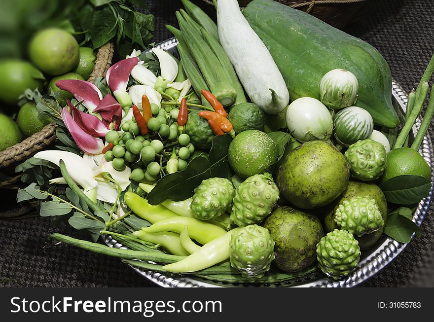 Vegetables in the annual exhibition of agricultural farmers