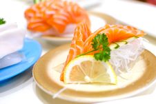 Salmon Sashimi Royalty Free Stock Photo Salmon Sashimi Royalty Free Stock Photo