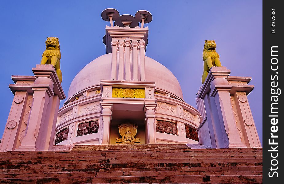 Peace Temple (Dhauli) is a Buddhist temple situated in Bhubaneswar, India which is a historic landmark.