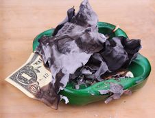 Burning Dollar Bill Stock Photography Burning Dollar Bill Stock Photography