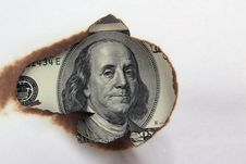 Burning Dollar Bill Stock Photo Burning Dollar Bill Stock Photo
