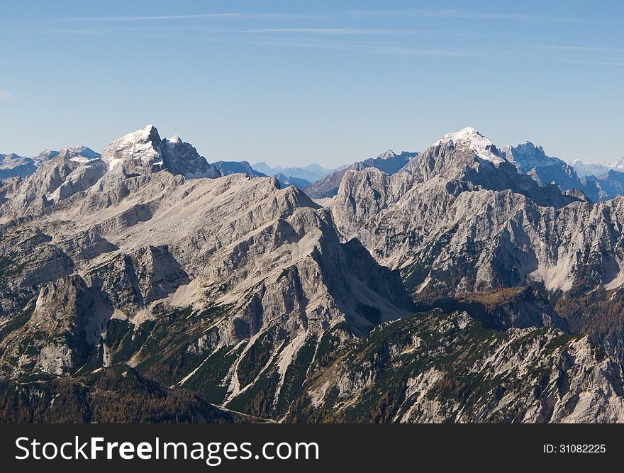 Mountain landscape in Julian Alps, Slovenia