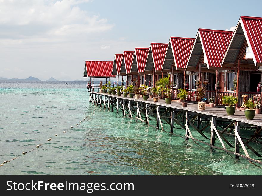 A view of a tropical sea