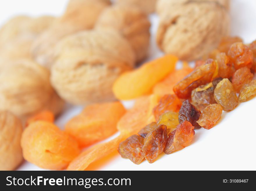 Dried fruit (diet, healthy and delicious food). Dried fruit (diet, healthy and delicious food)