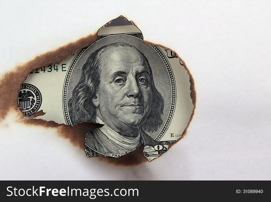 Burning Dollar Bill