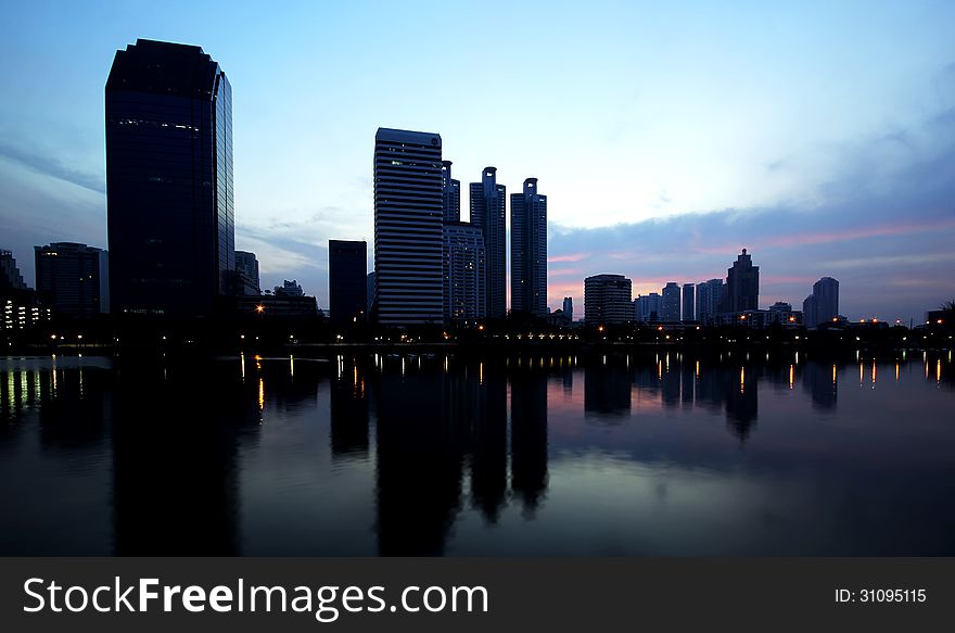 The city view of Bangkok, Thailand. The city view of Bangkok, Thailand