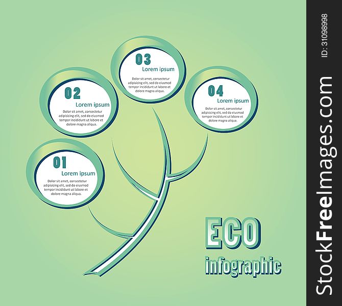 Abstract ecology business template for infographic / business plan / education map / go to win / for success. Vector illustration.