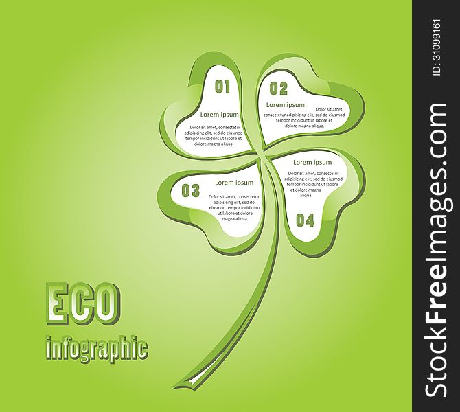 Abstract ecology business template for infographic / business plan / education map / go to win / for success. Vector illustration.