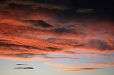 Fiery Sky Royalty Free Stock Images