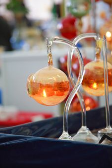 Candlestick From Glass Stock Photography Candlestick From Glass Stock Photography