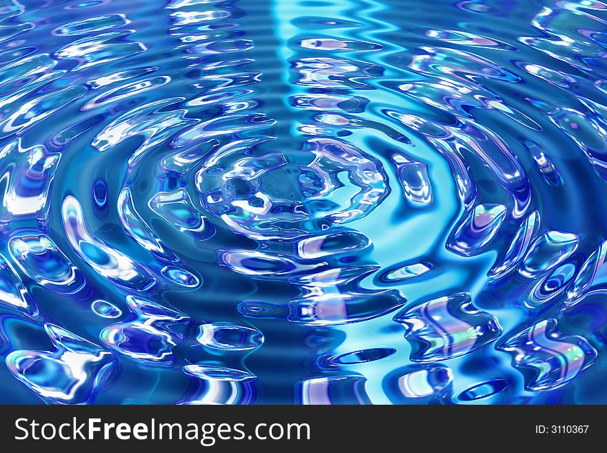 Ripples in pool on water surface