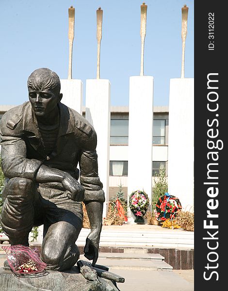 Monument to the lost Russian soldiers in Samara. Monument to the lost Russian soldiers in Samara