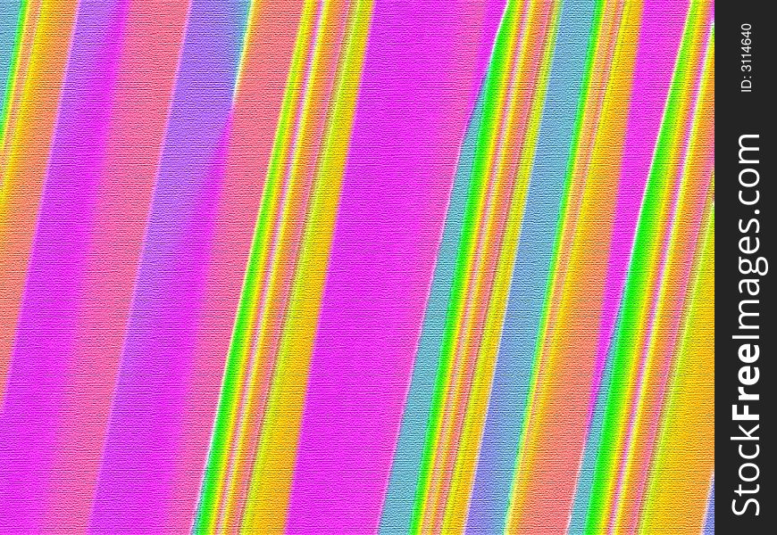 Mod Stripes On Canvas