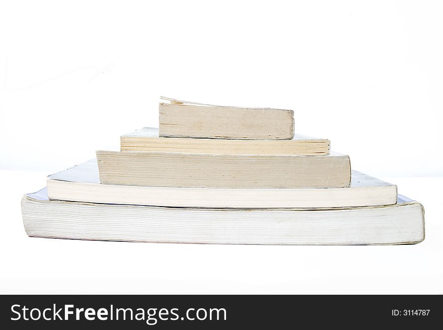 Pile Of Books Isolated