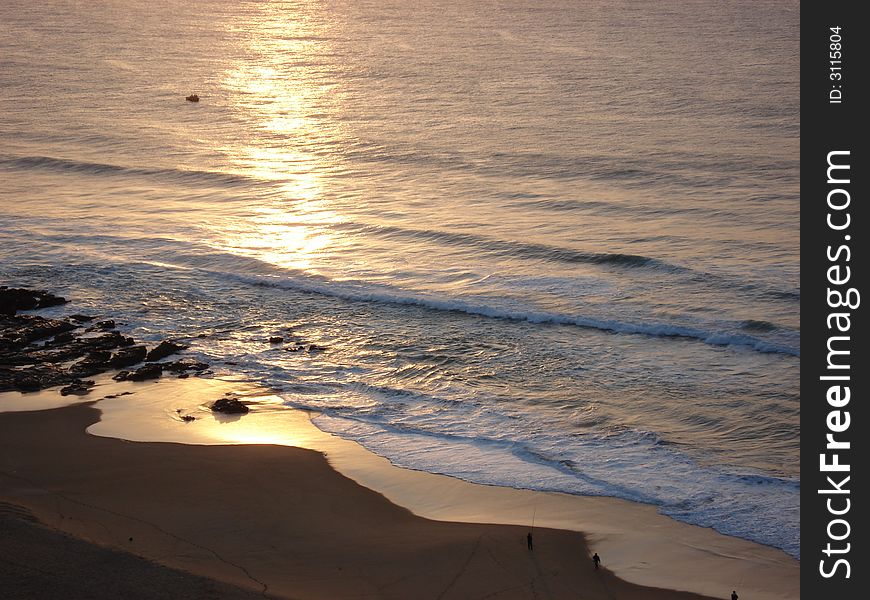 Beach sunrise over the Indian Ocean