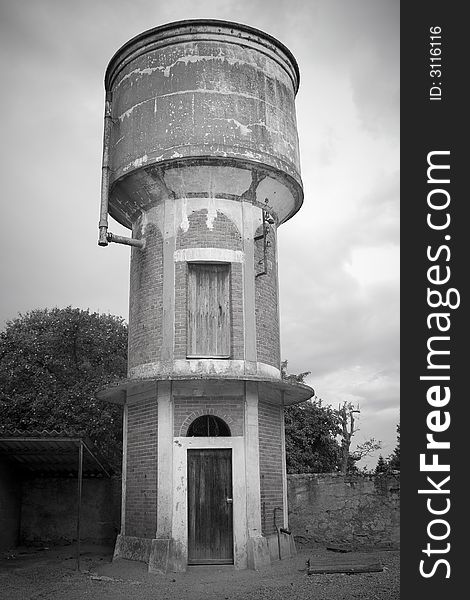 Old water tower in France