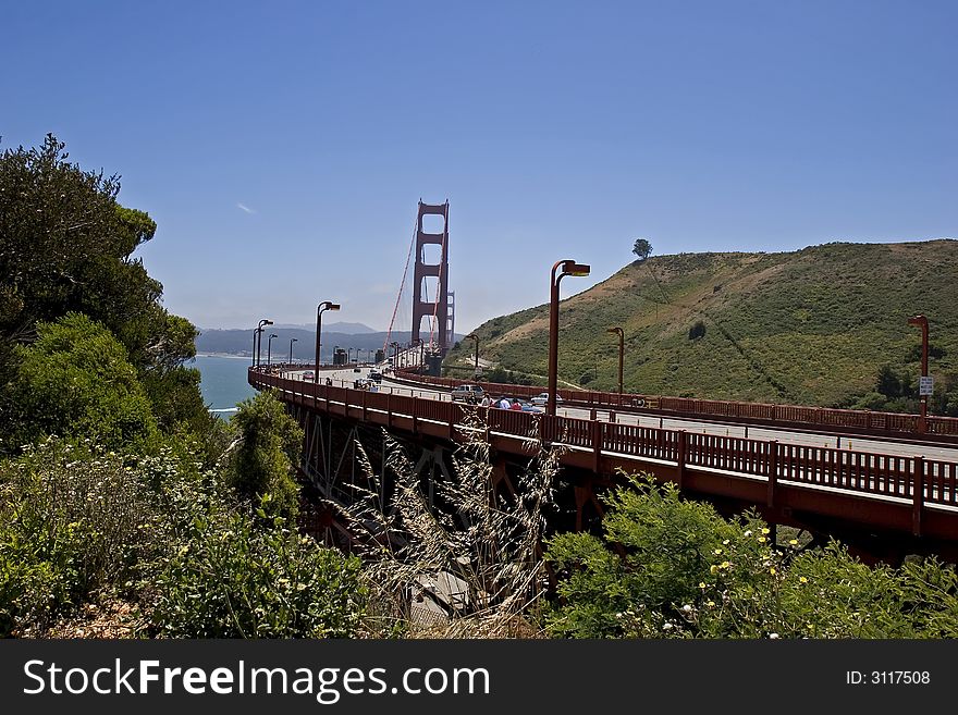 Golden Gate Bridge viewed from north end
