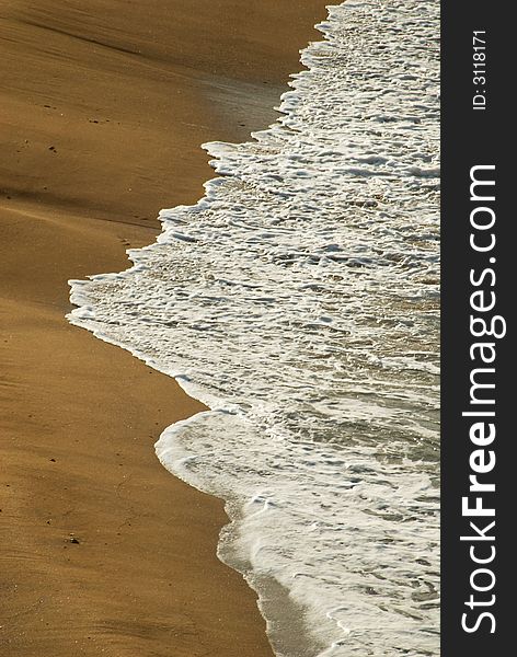 A deserted beach in Turkey. A deserted beach in Turkey