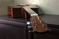 Six-string Acoustic Guitar Royalty Free Stock Images