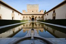 Court Of The Myrtles In Alhambra Stock Photo Court Of The Myrtles In Alhambra Stock Photo