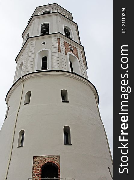 Belfry In Cathedral Square. Vilnius, Lithuania