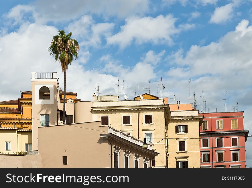 Different views in the city of Rome. Different views in the city of Rome