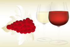Wine Illustration - Background Royalty Free Stock Photos