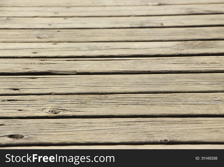 Close up shot of old wooden deck. Close up shot of old wooden deck