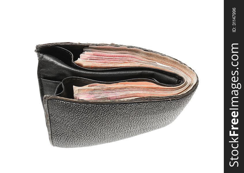 Leather Wallet With Money