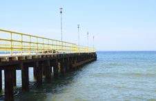 Pier At Baltic Sea Royalty Free Stock Photo Pier At Baltic Sea Royalty Free Stock Photo