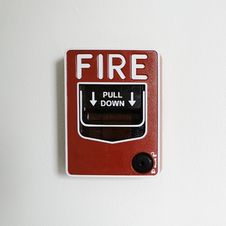 Fire Alarm Switch Stock Photography