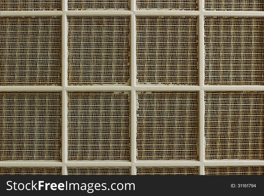 Closeup Of Air Filter From Air Conditioning