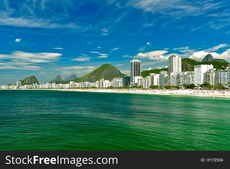 Brazilian famous beach in Rio de Janeiro. Brazilian famous beach in Rio de Janeiro.