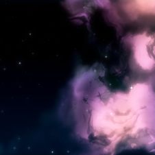 Purple Space Nebula Background Stock Photo
