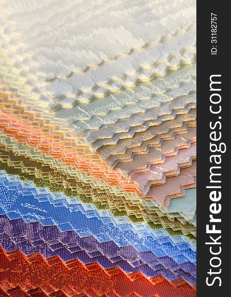 Mix colour curtain texure material