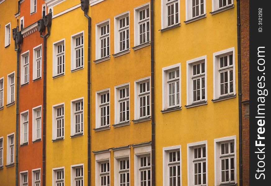 Colorful houses in Gdansk, Poland